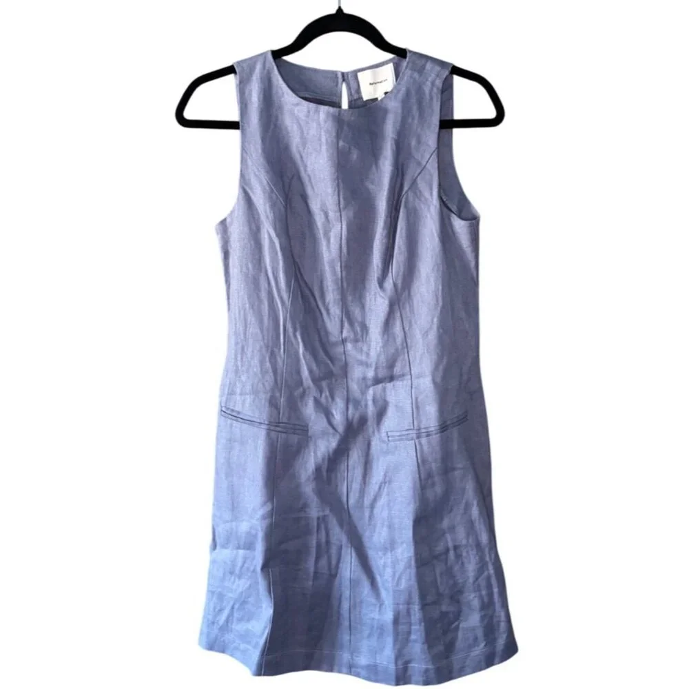 Reformation Citron Linen Mini Dress, Size 2 NEW WITH TAGS - Picture 13 of 16